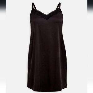 Dream Satin Lace Trim Sleep Gown